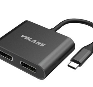 Volans  VOL CNV USB-C-M-DUAL-DP-F-ADAPTER-VL-UC2DP-S