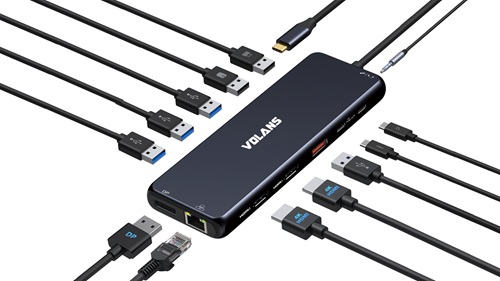 Volans VOL DOC USB-C-ALUM-VL-UCH2P(V2)